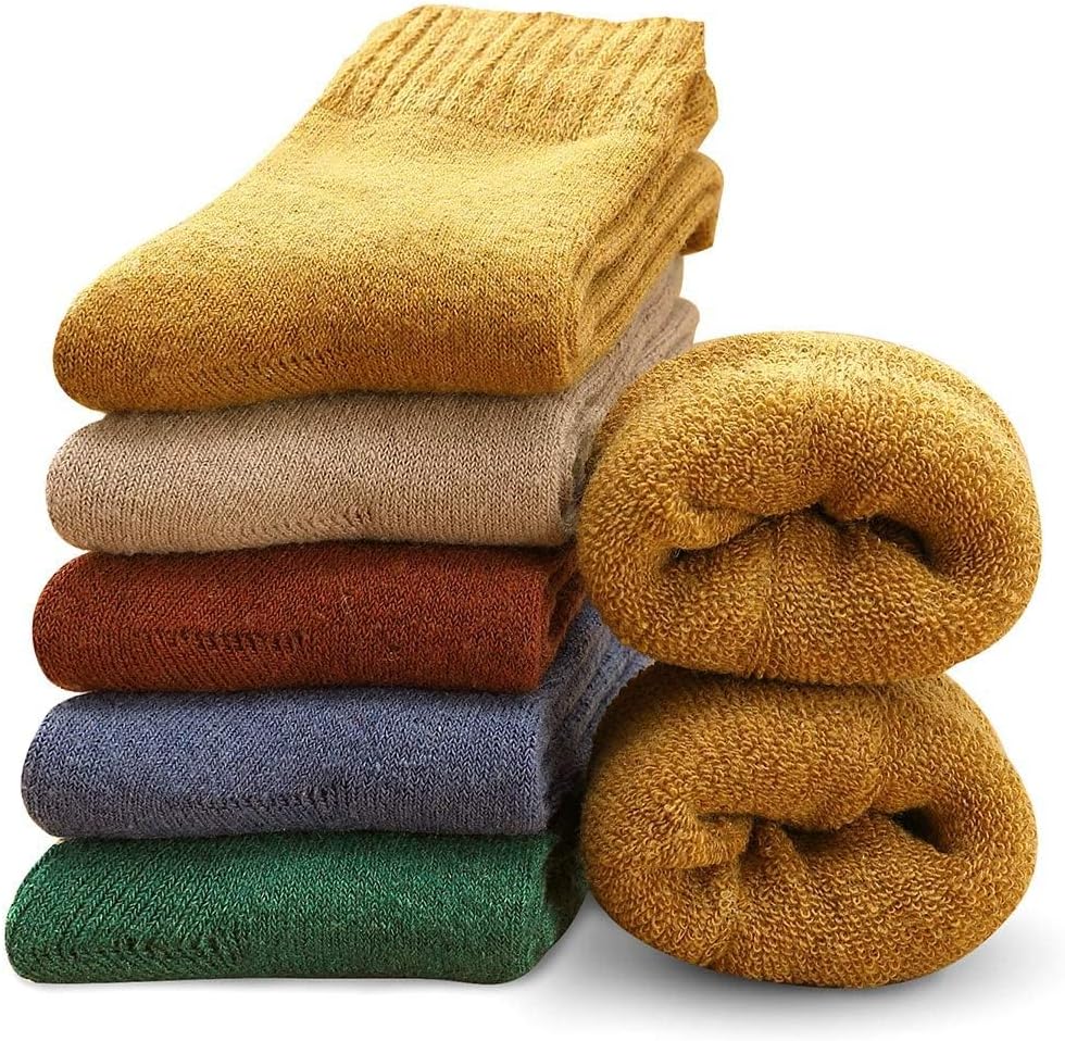 MOSOTECH 5 Pairs Thermal Womens Socks, Ladies Socks for Casual Daily, Comfortabl...