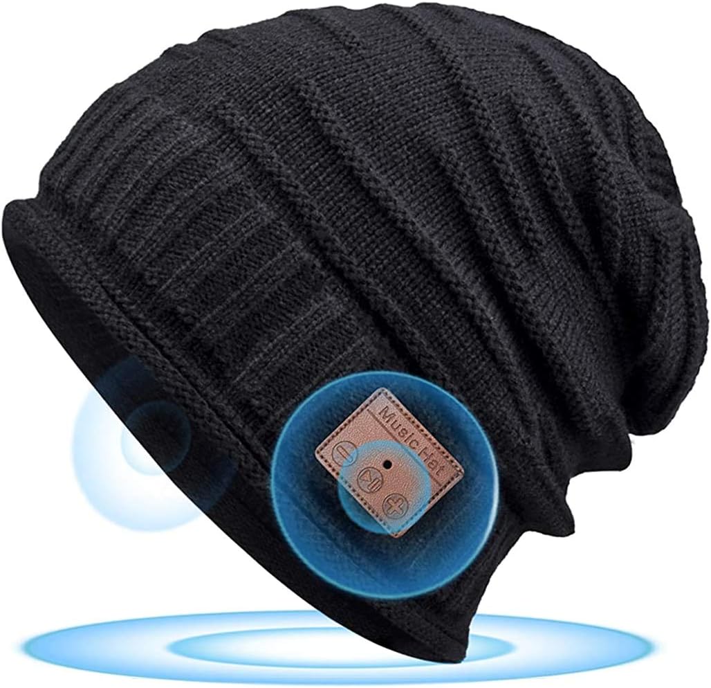Novelty Gifts for Men Bluetooth Beanie Hat - Christmas Stocking Fillers for Men...