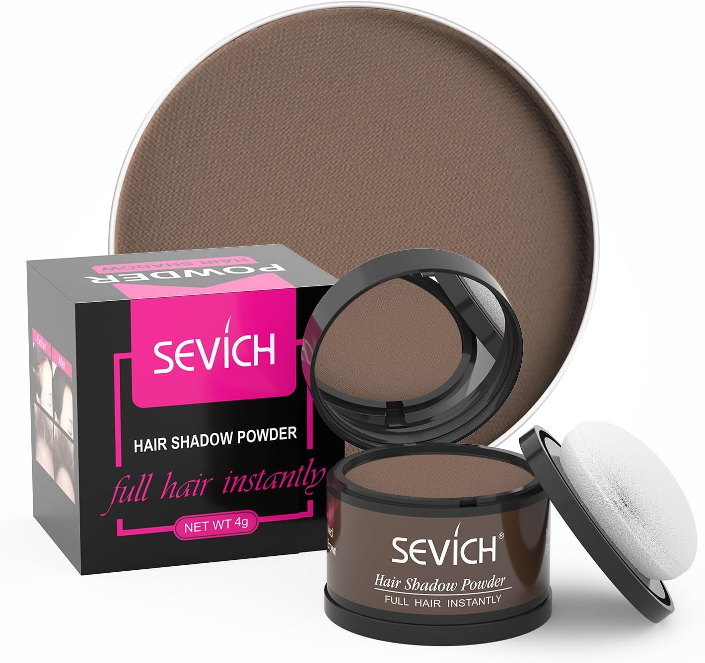 Sevich Hairline Powder，Instantly Conceals Hair Loss, Root Touch up Powder, Hair...