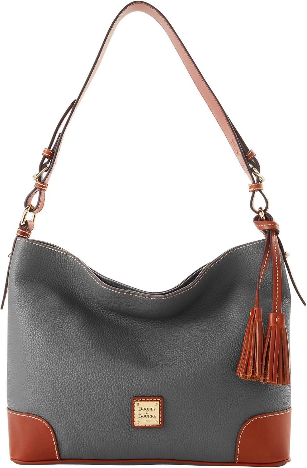 Dooney & Bourke Handbags for Women, Leather Shoulder Bag with Zipper Pockets & M...