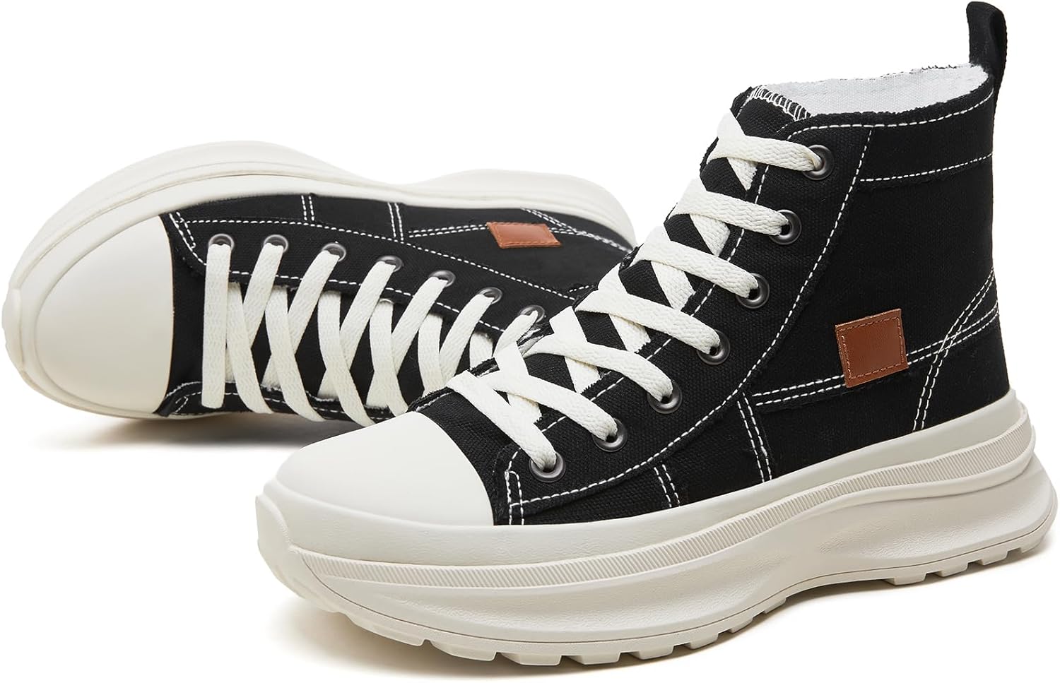 Witwatia High Top Sneakers for Women Canvas Shoes Comfortable Platform Sneakers...