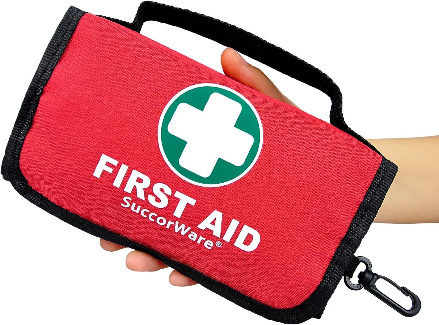 SuccorWare Small First Aid Kit - 100 Piece - Mini First Aid Kit for Home, Campin...
