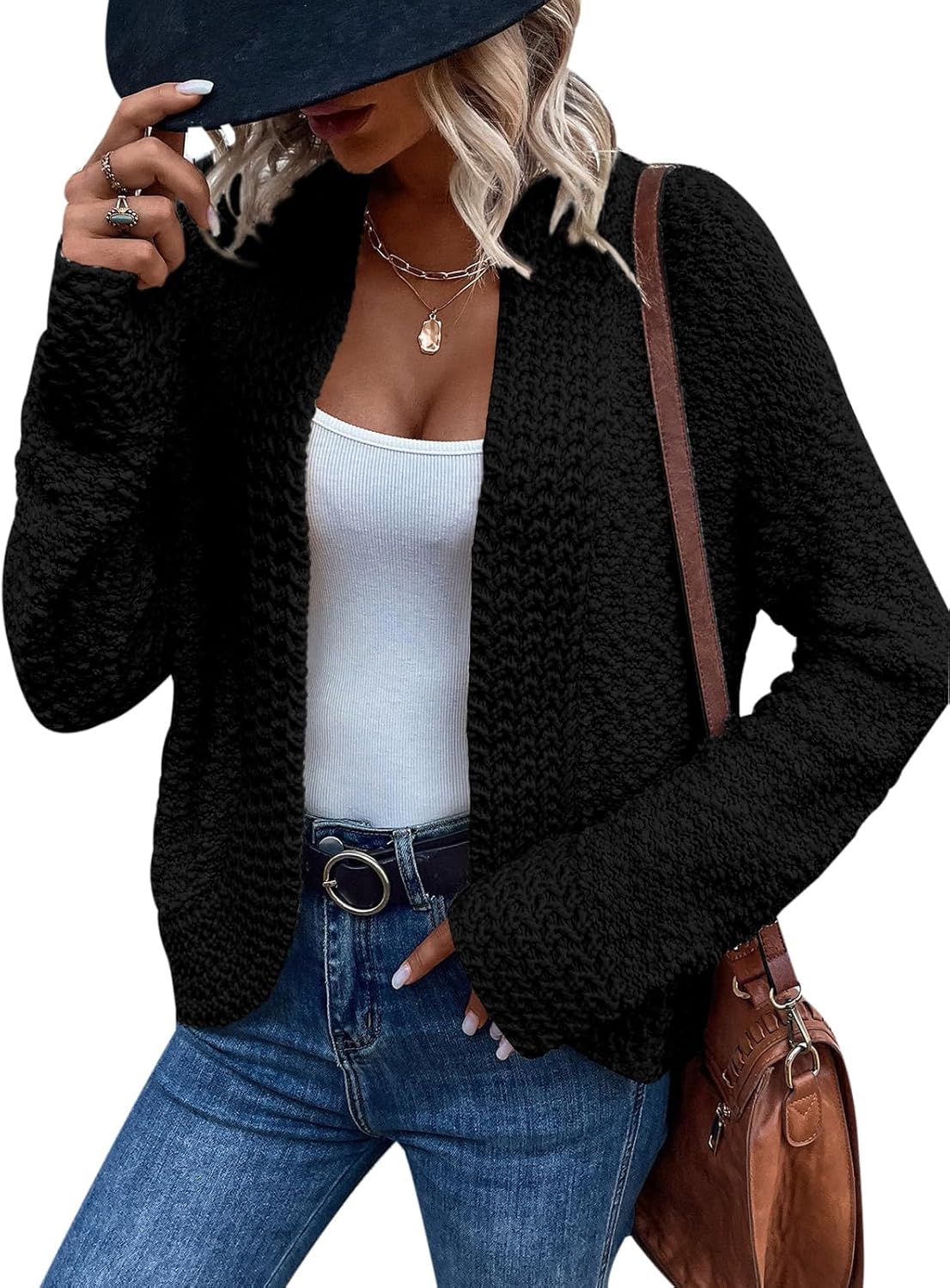 PRETTYGARDEN Open Front Fall Lightweight Cardigan Sweaters for Women Trendy 2024...