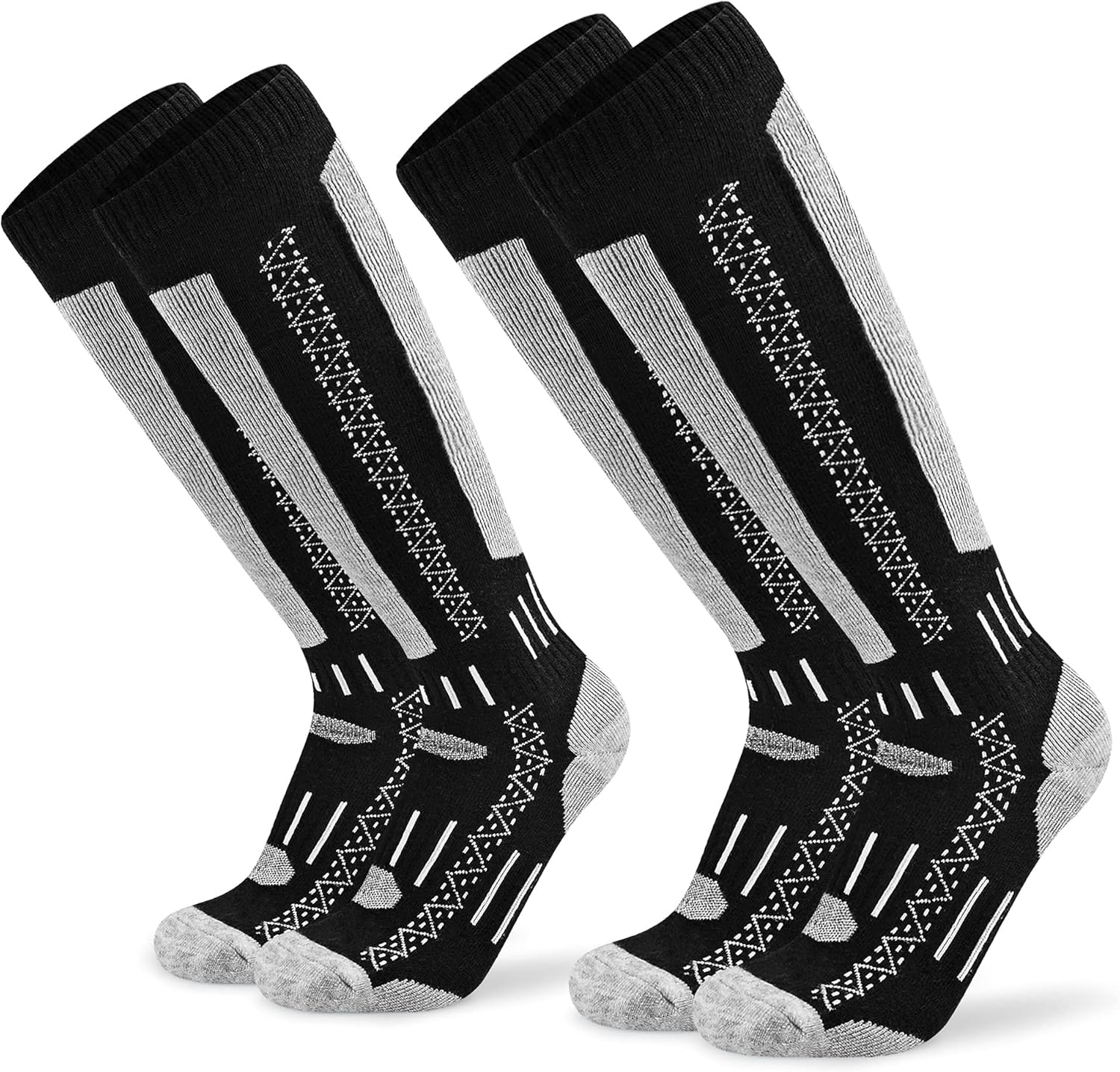 Busy Socks Merino Wool Ski Socks for Men Women, Winter Warm Socks for Skiing, Sn...