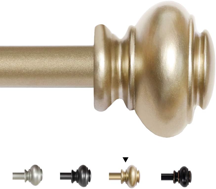 H.VERSAILTEX Window Curtain Rods for Windows 48 to 84 Inches Adjustable Decorati...