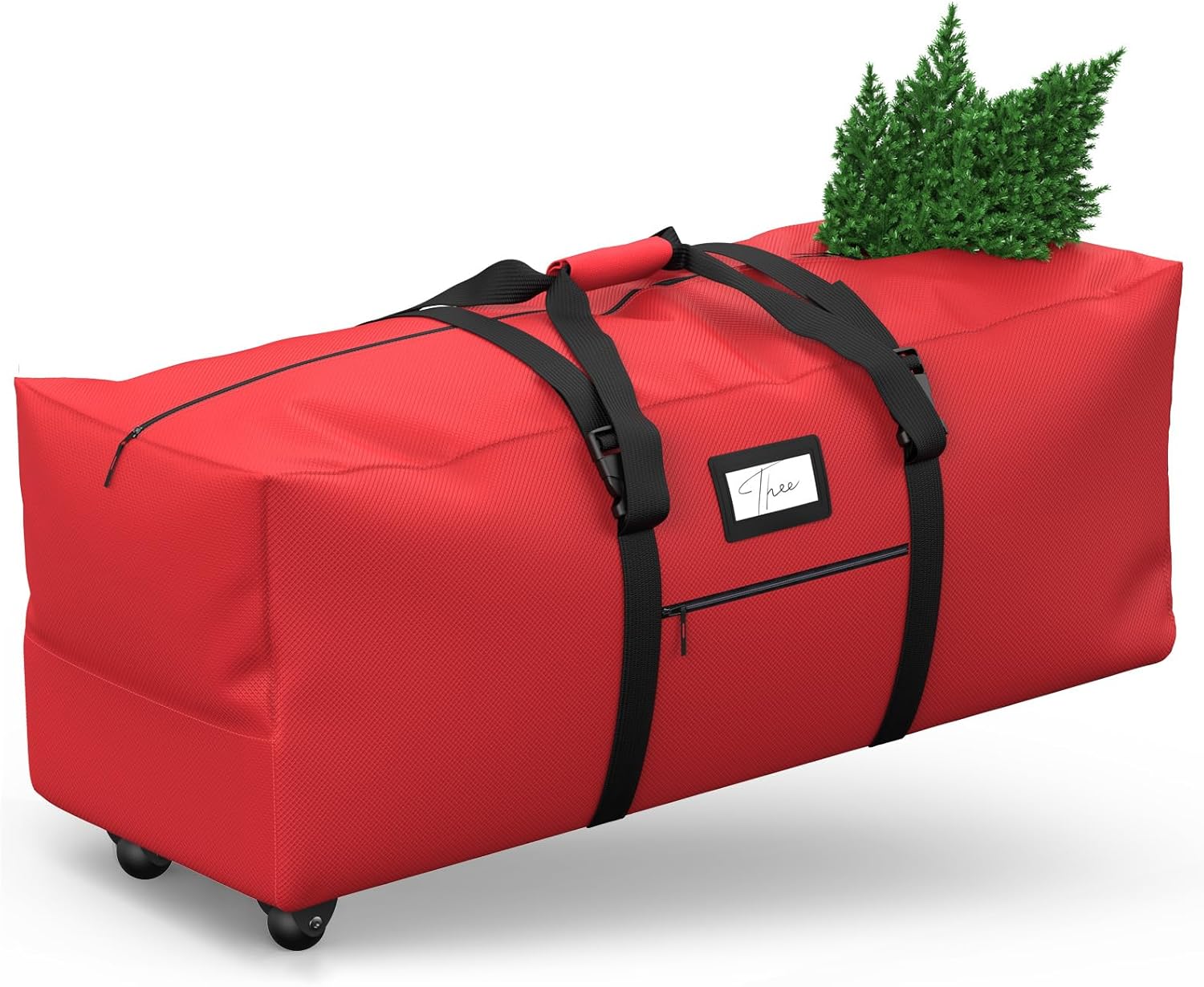 Rolling Christmas Tree Storage Bag, Fits Up to 9 ft Artificial Xmas Disassembled...