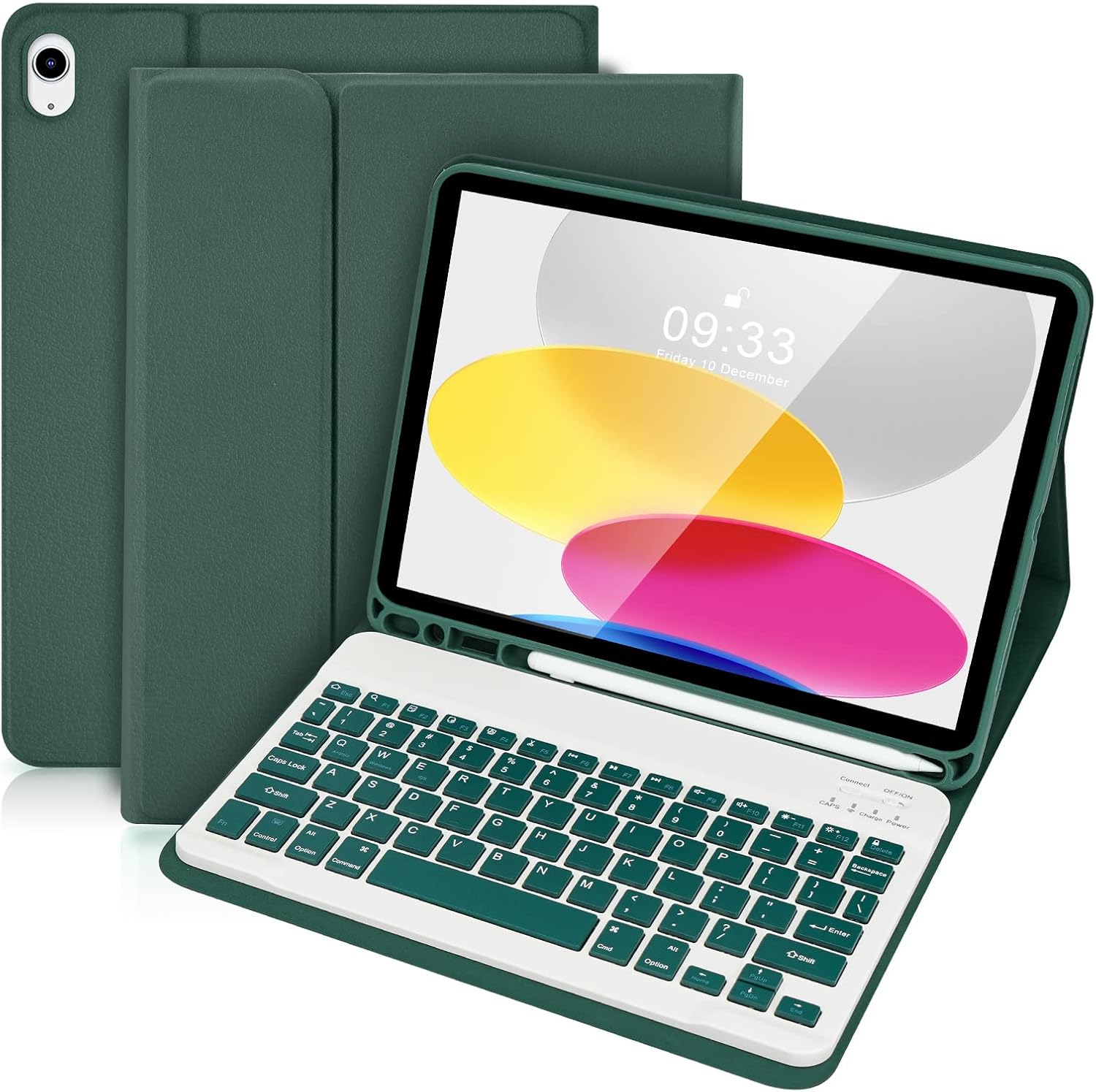 SOPPY Keyboard Case for iPad 10th Generation, Detachable Wireless Keyboard for i...