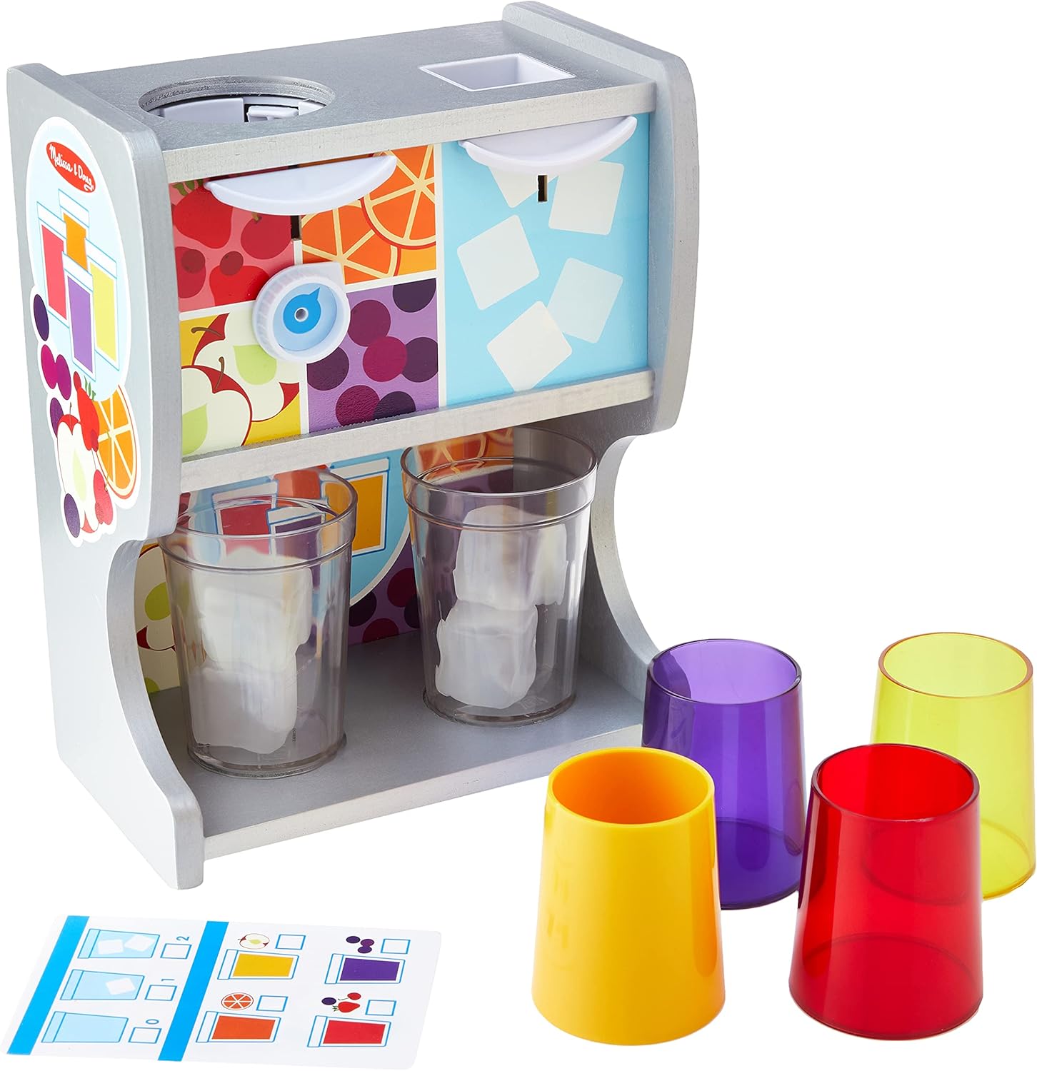 Melissa & Doug Drinks Dispenser Toy | Wooden Pretend Play Toy | Role Play Shop |...