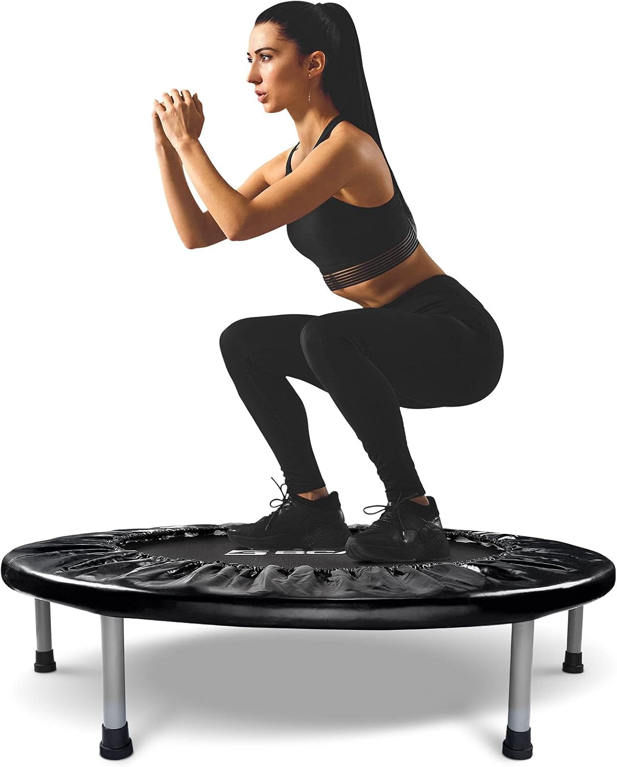 BCAN 36 Mini Trampoline Rebounder Trampoline for Adults Max Load 170lbs Small Tr...
