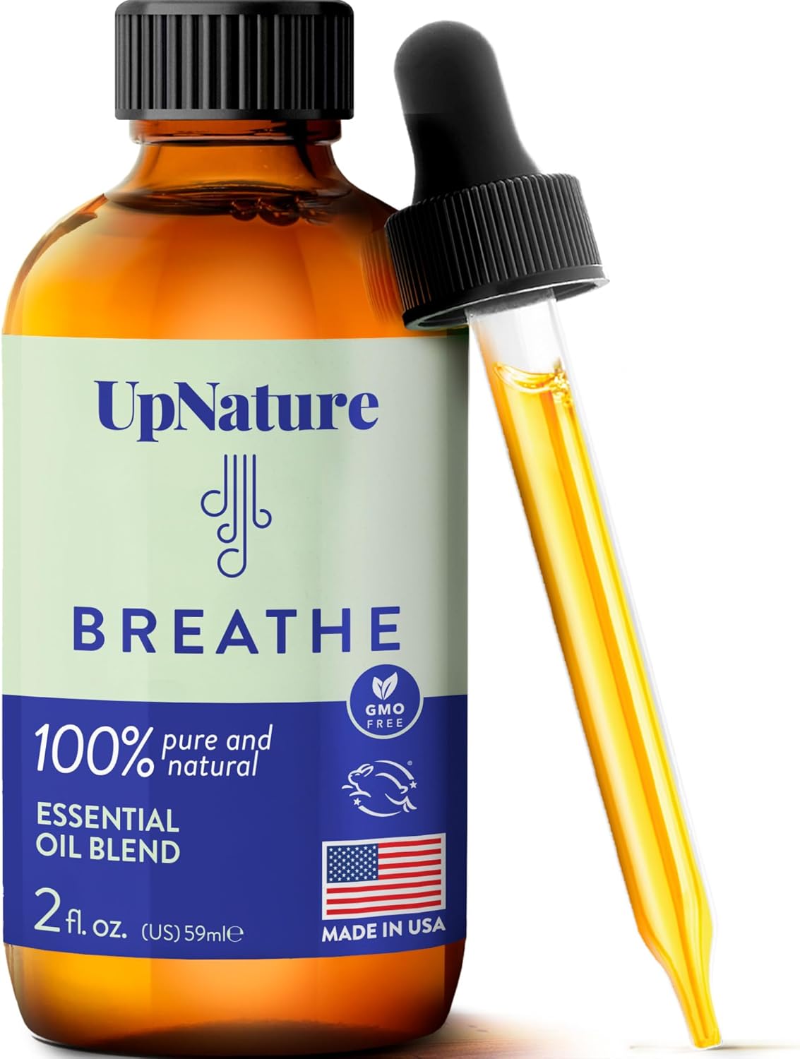 UpNature Breathe Essential Oil for Diffusers for Home - Huge 2oz - Essential Oil...