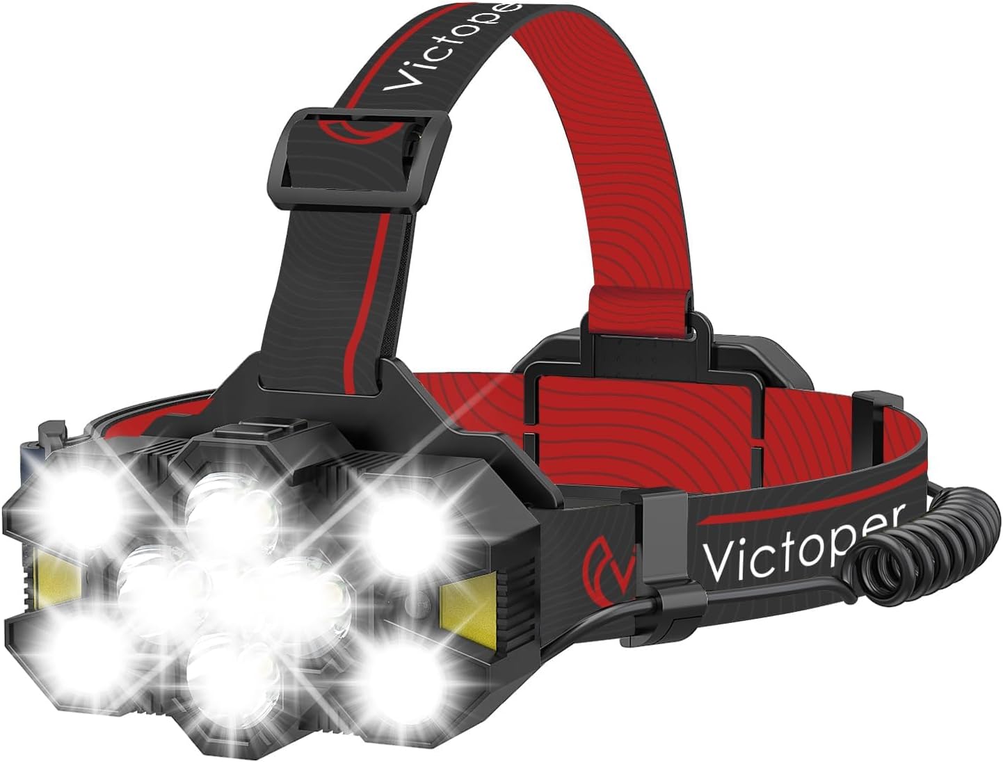 Victoper Rechargeable Head Torch with Upgraded 11 LED, 25,000 Lumen Super Bright...