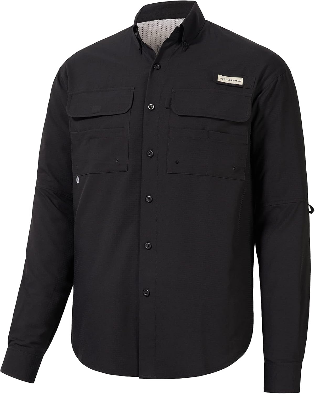BASSDASH Men's Performance Fishing Hiking Shirt UPF 50 Button Down Long Sleeve Q...