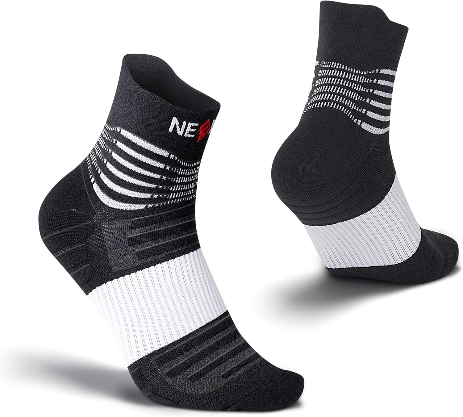 NEENCA Professional Compression Socks, Medical Athletic Ankle Socks for Injury R...