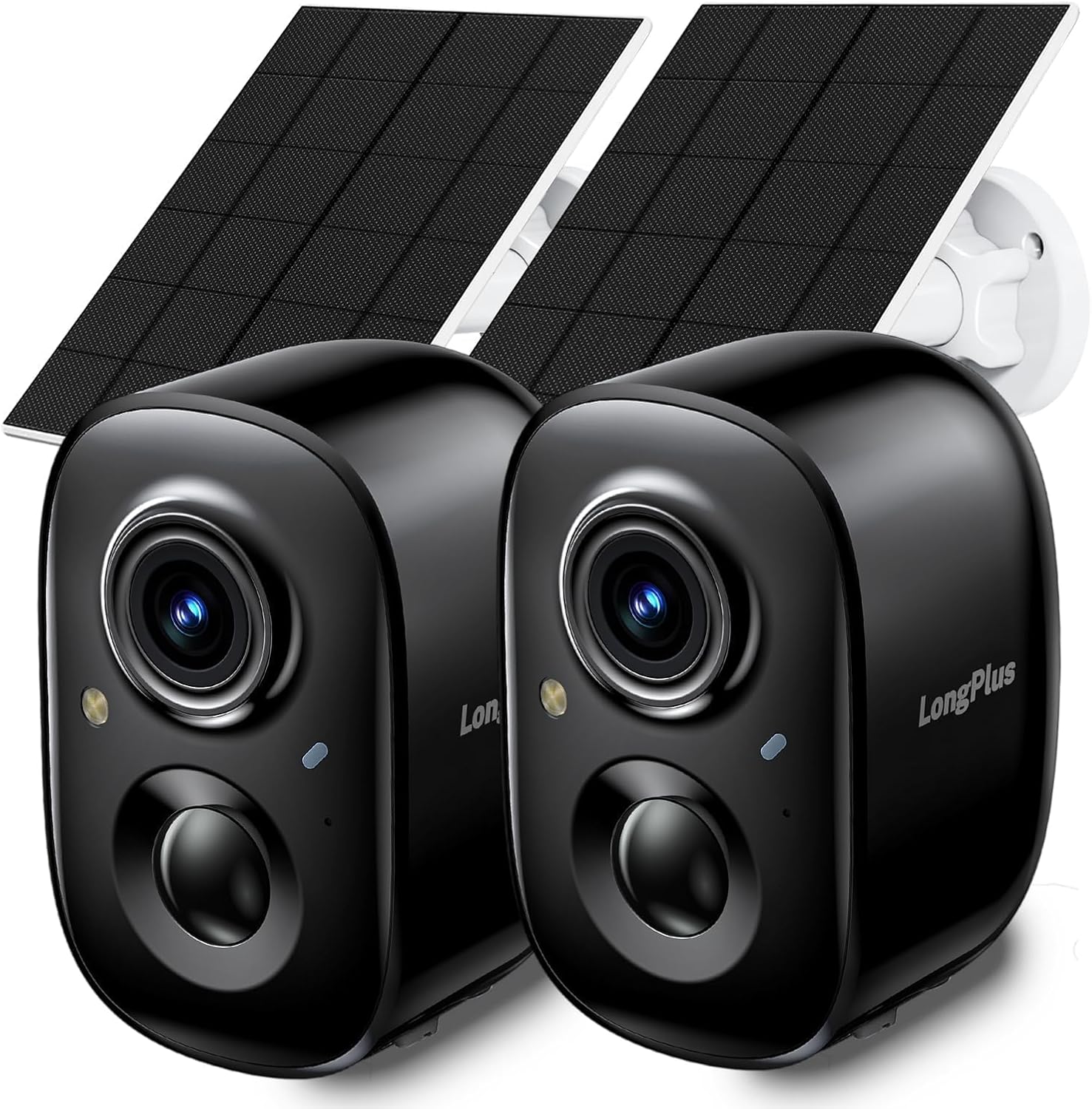LongPlus Solar Security Camera, Solar Powered Outdoor Camera Wireless, No Monthl...