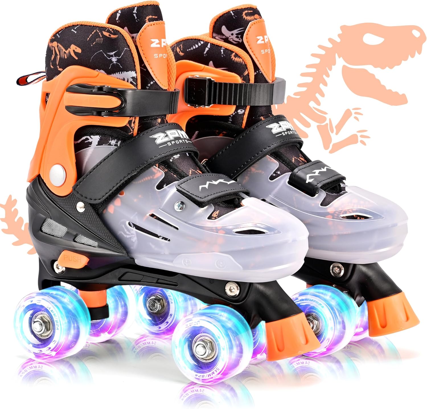 2PM SPORTS Roller Skates for Girls Boys Kids Age 4-6 5-8 6-12 8-12 with Light Up...