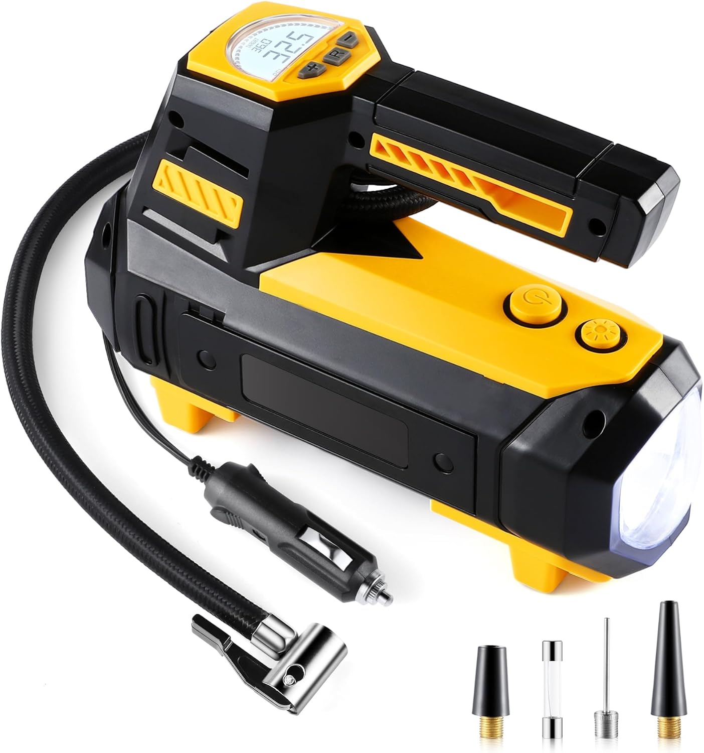 LivTee Tire Inflator Portable Air Compressor for Car Tires - Car Accessories, 12...