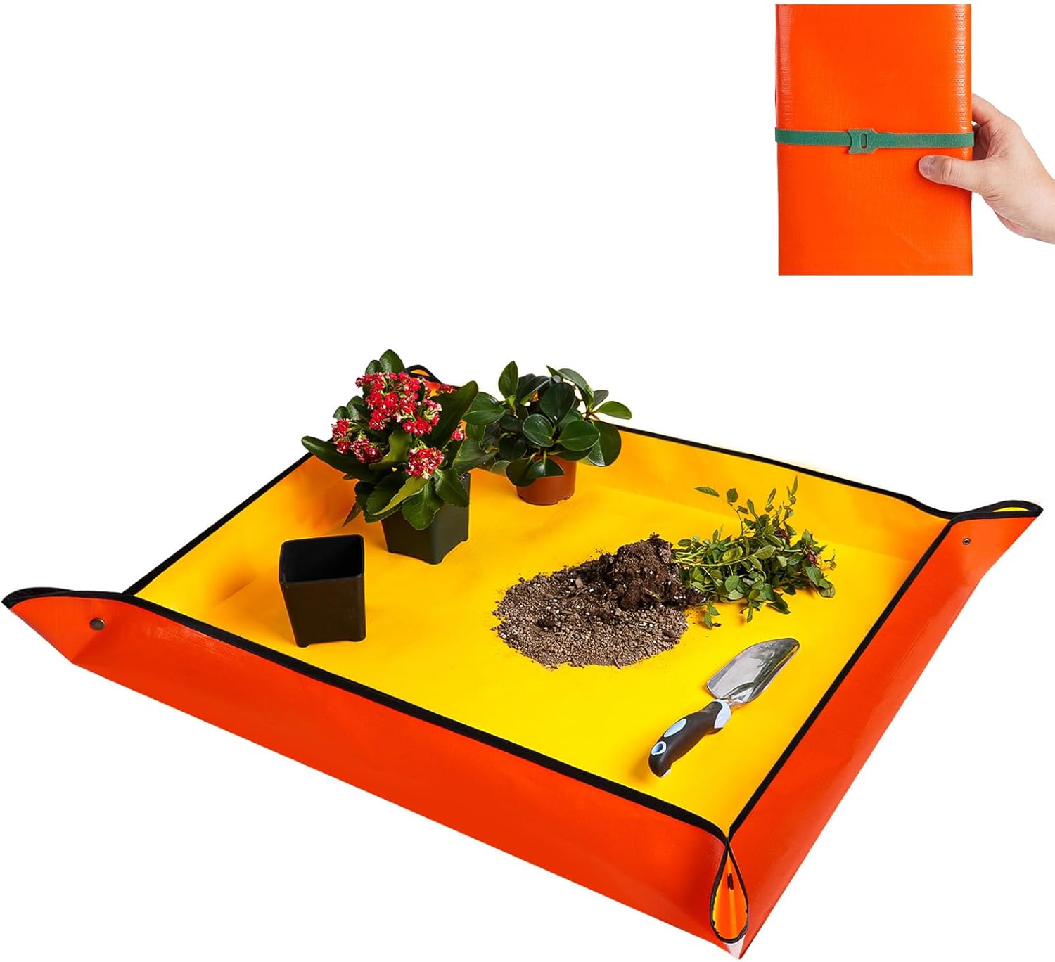 Large Potting Mat for House Plant Transplanting and Soil Mix Control Waterproof...