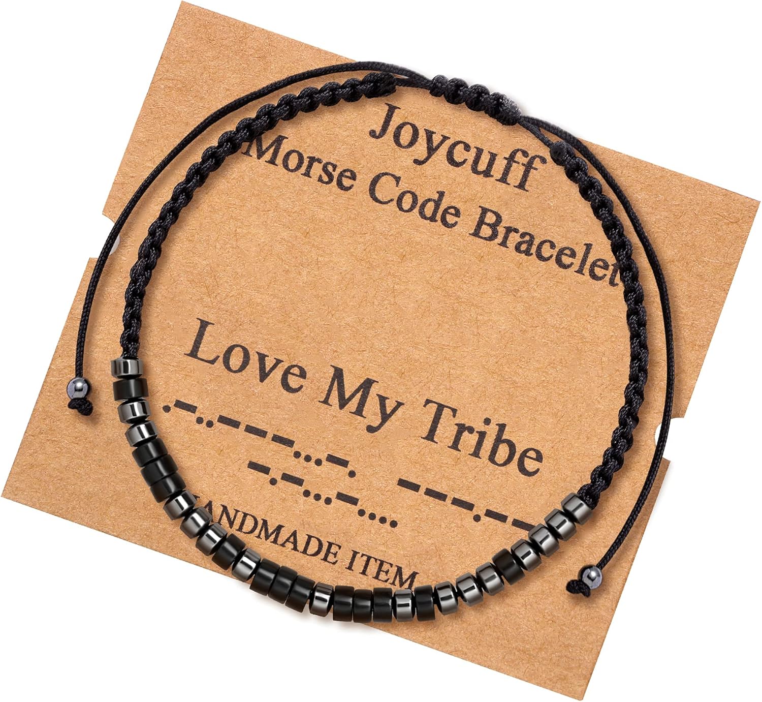 JoycuFF Morse Code Bracelets for Women Men Gifts for Her Him Mom Dad Daughter Si...
