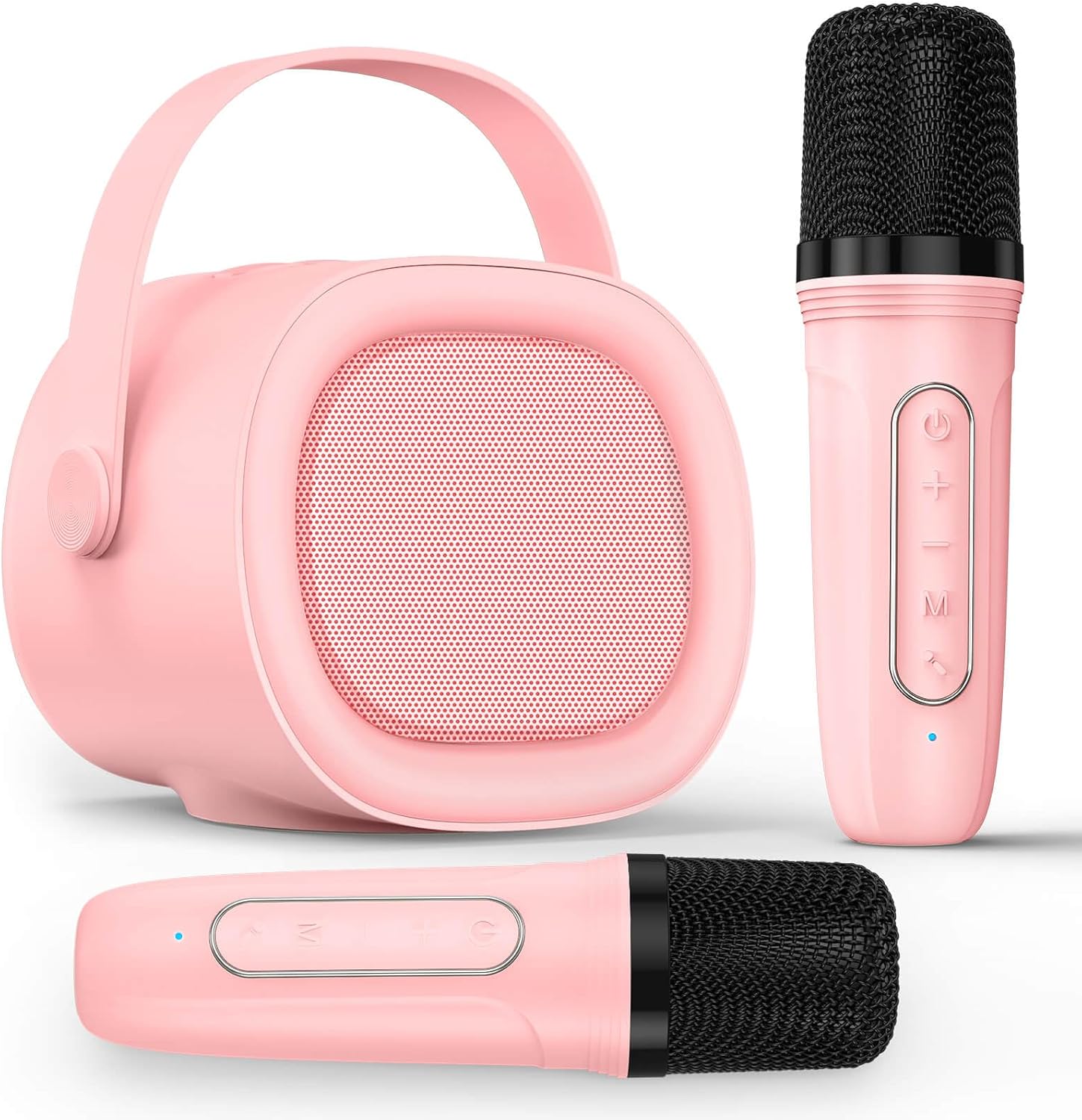 LENRUE Karaoke Machine for Kids with 2 Wireless Microphone, 4 Magic Voices, Kara...