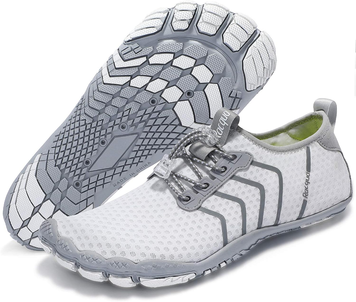 Racqua Women's Water Shoes Quick Dry Barefoot Lightweight Aqua Shoes Beach Swim...
