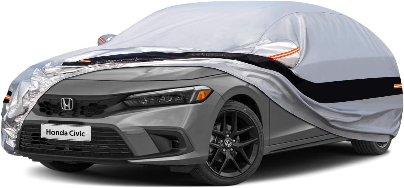 10 Layers SUV Car Cover Custom Fit for Honda Civic (1991-2024) Waterproof All We...
