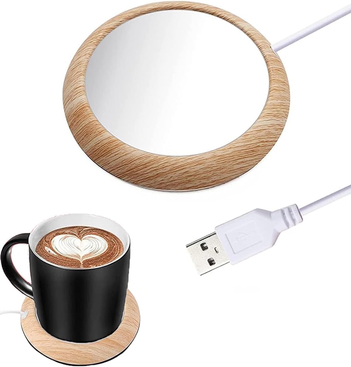 MYMULIKE Coffee Mug Warmer, USB Mug Warmer for Desk- USB Charging, Easy to Use -...