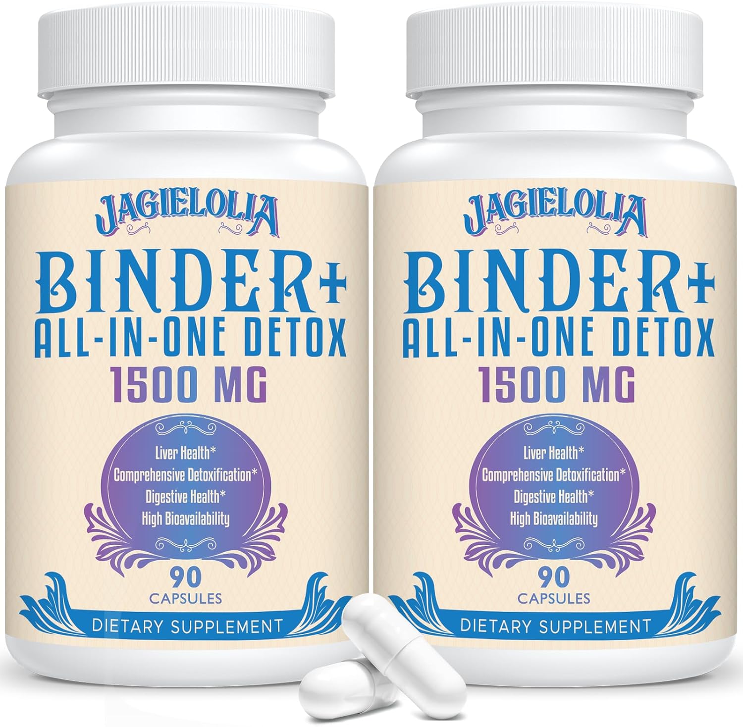 All-In-One Detox Binder Supplement 1500 MG - High...