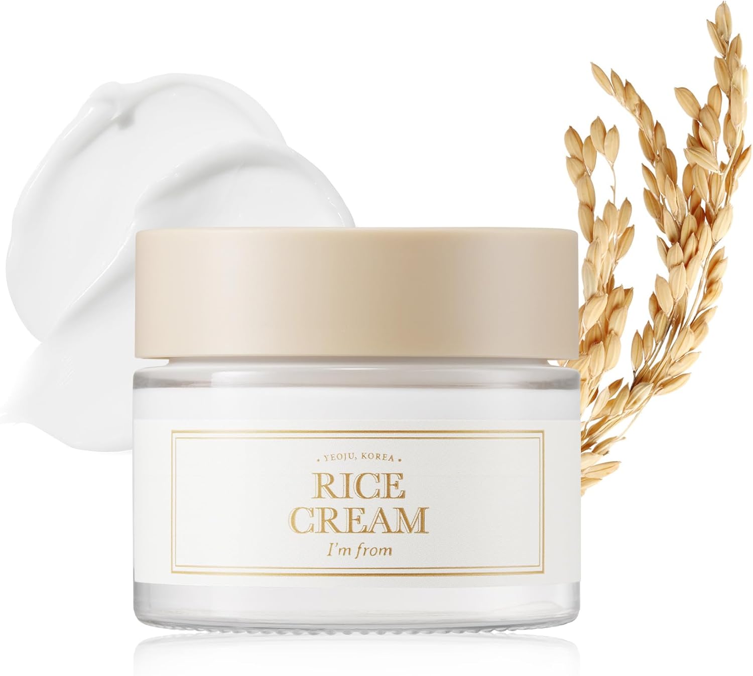I'm from Rice Cream 1.69 Ounce, 41% Rice Bran Essence with Ceramide, Glowing Loo...