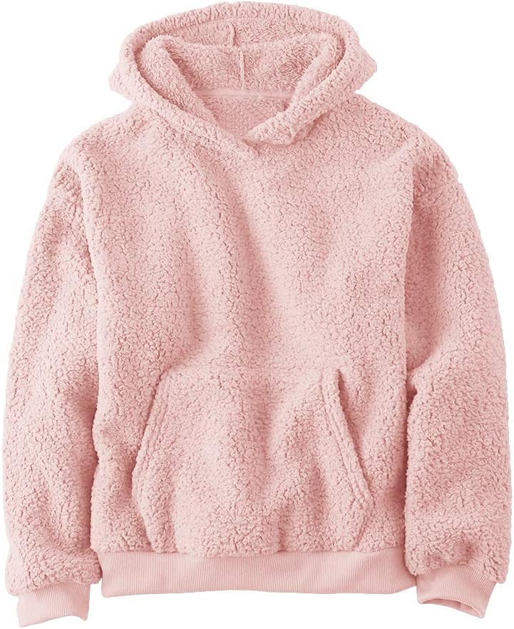 Makkrom Boys Girls Sherpa Hoodies Fleece Hoodie Pullover Outfits for Kids 01 Pin...