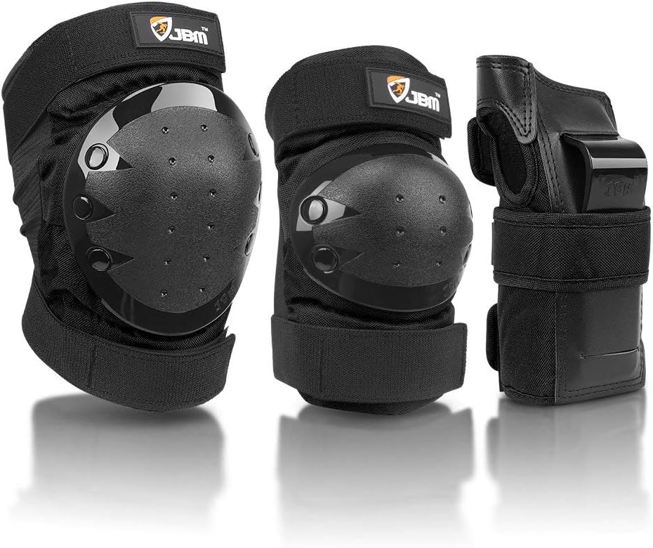 JBM Adult & Kids Knee Pads Elbow Pads and Wrist Guards for Inline Skating, Rolle...