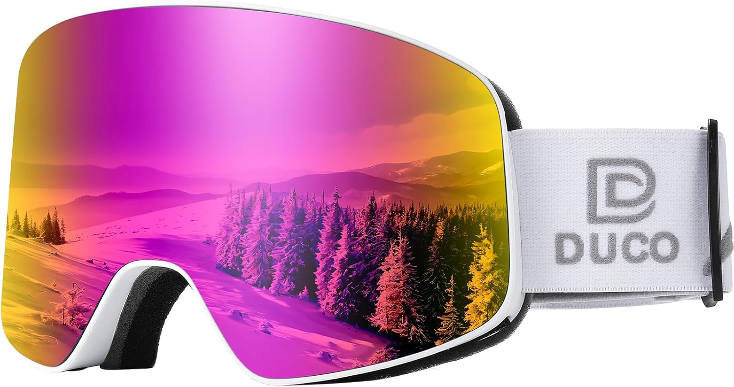 DUCO Ski Goggles Snowboard for Men Women,OTG Light...