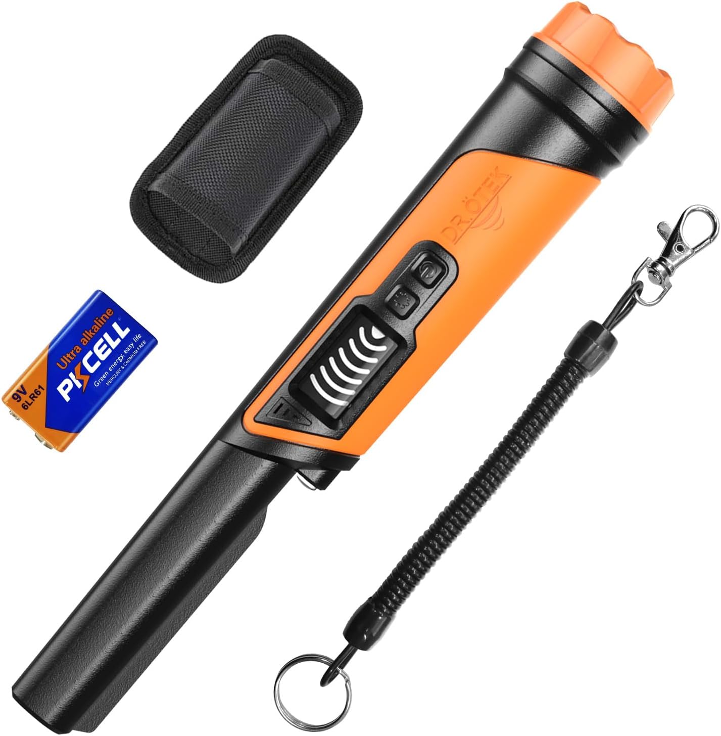 DR.ÖTEK Metal Detector Pinpointer, IP68 Fully Waterproof Handheld Pin Pointer wi...