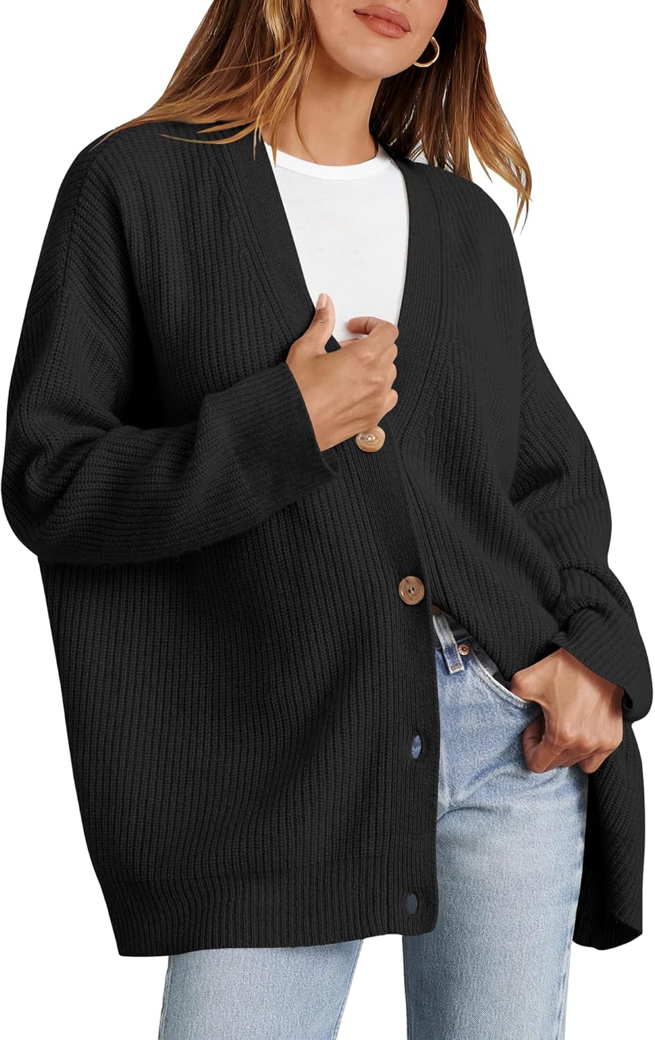 Caracilia Women's Oversized Cardigan Sweaters Long...