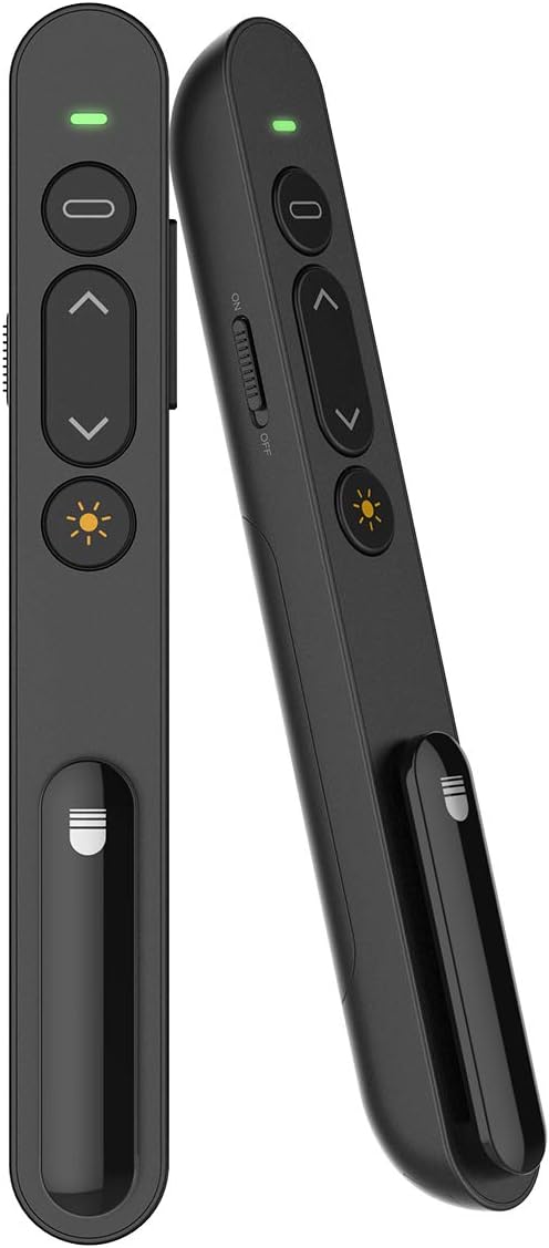 Presentation Clicker Pointer, Wireless Presenter Remote with Red Light, Hyperlin...