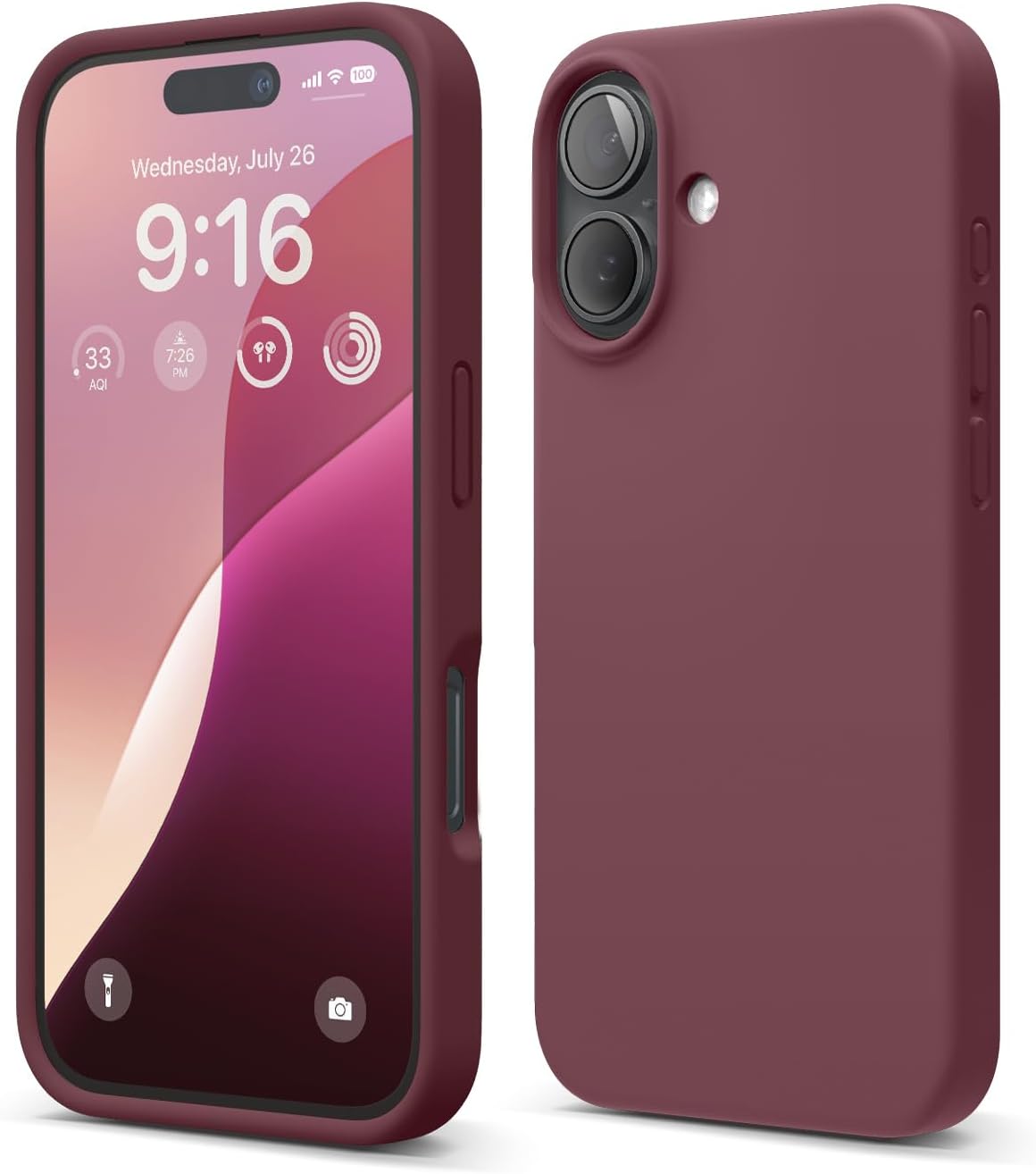 elago Compatible with iPhone 16 Case, Premium Liquid Silicone Case, Full Body Pr...