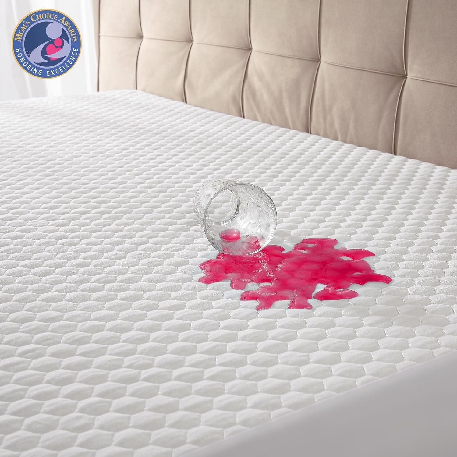 Ohgeni Waterproof Mattress Protector, King Size, Fitted Sheet with Stretchable P...