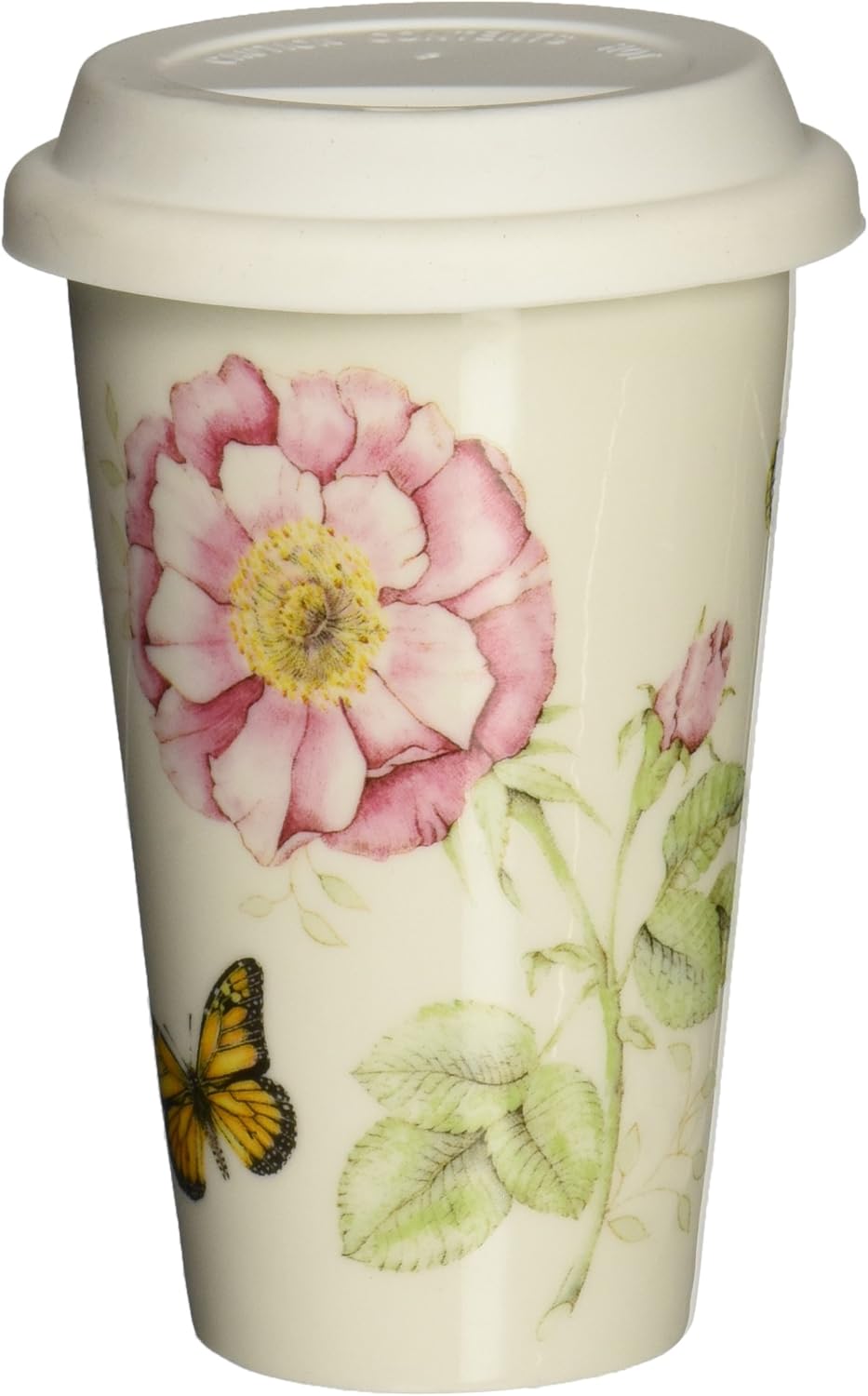 Lenox 837583 Butterfly Meadow Thermal Travel Mug, Multicolor, 1 Count (Pack of 1...