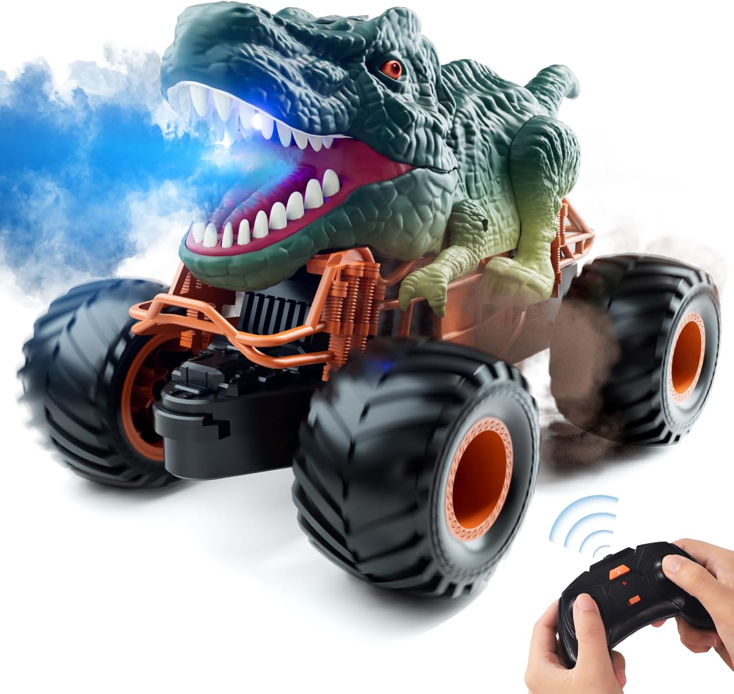Bennol Remote Control Dinosaur Car, 2.4Ghz RC Truck for Toddlers, Electric Hobby...