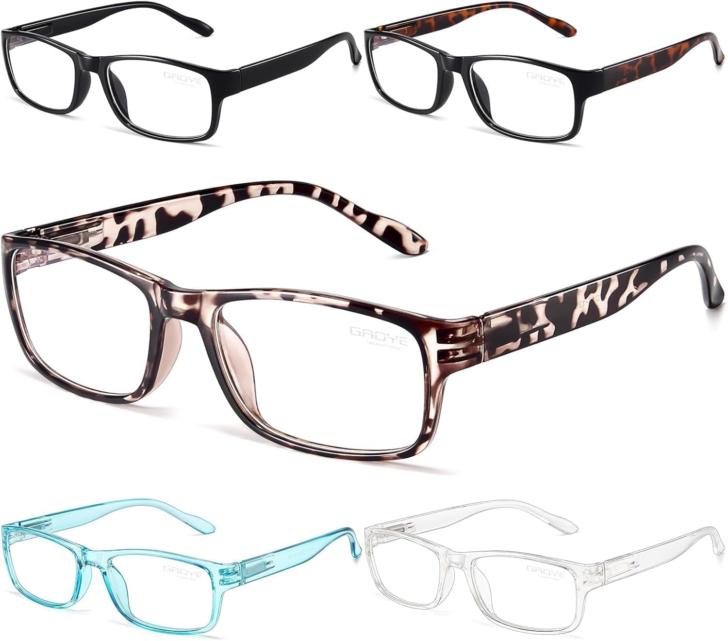 Gaoye 5 Pack Reading Glasses Women, Blue Light Blocking Readers, Women glasses,...