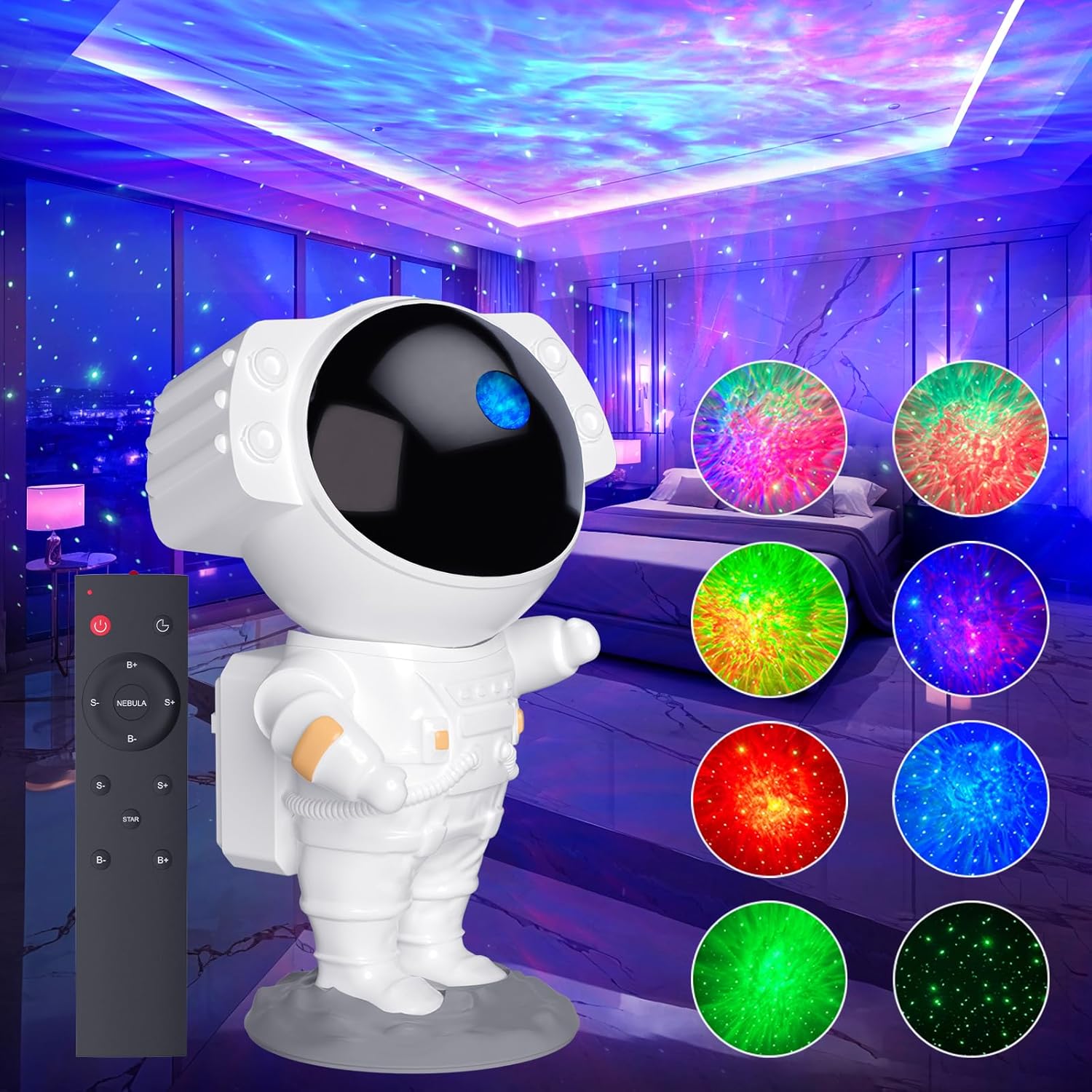 Star Projector, Nebula Galaxy Projector for Bedroom, Starry Ceiling Led Lamp wit...