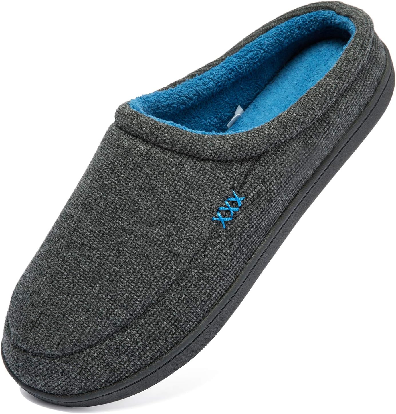 NewDenBer Men's Comfy Memory Foam Slippers Soft Plush Fleece Lined Slip on Indoo...