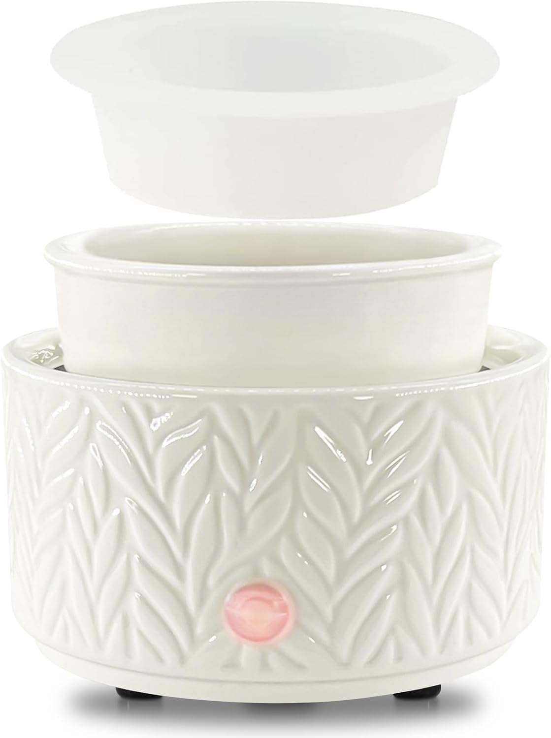 EQUSUPRO Wax Melt Warmer for Scented Wax - with 1 pc Silicone Dish Candle Wax Wa...