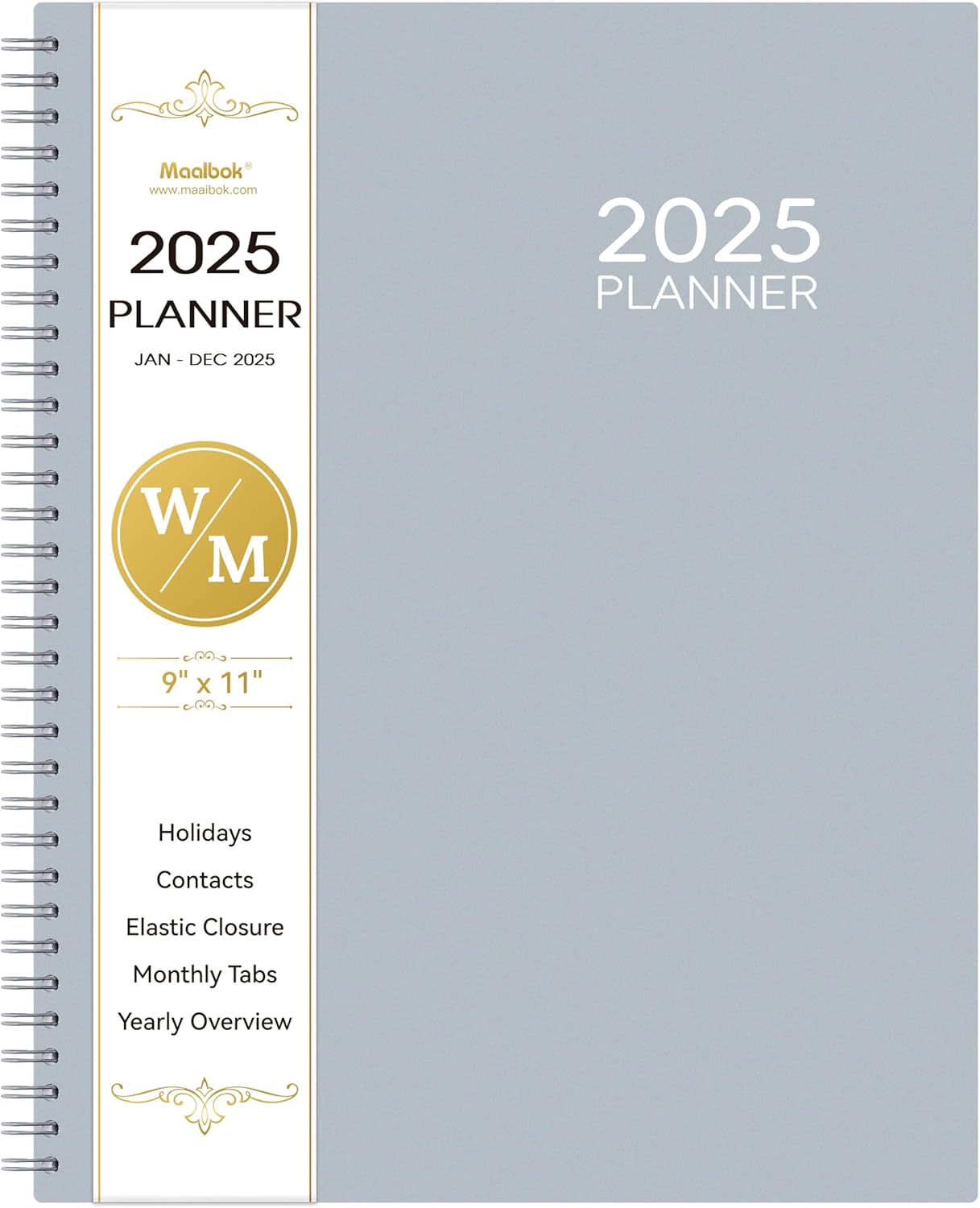 2025 Planner - JAN 2025 - DEC 2025, Planner 2025, Weekly Monthly Planner 2025, T...