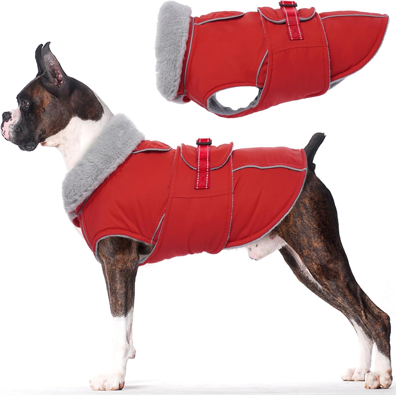 Lelepet Warm Coats and Jackets for Dogs, Waterproof Winter Dog Coat for Cold Wea...