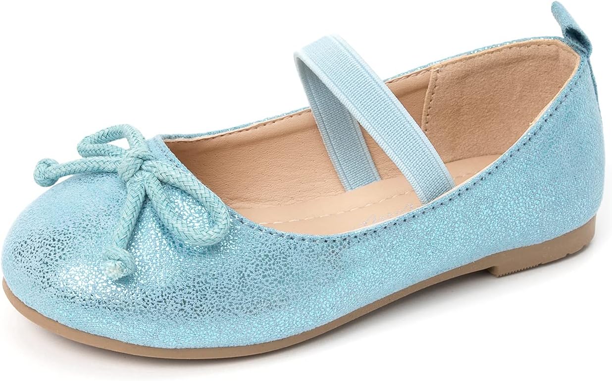 Luffymomo Girls Mary Jane Dress Shoes Party Princess Flats Strap Ballet Dance Sh...