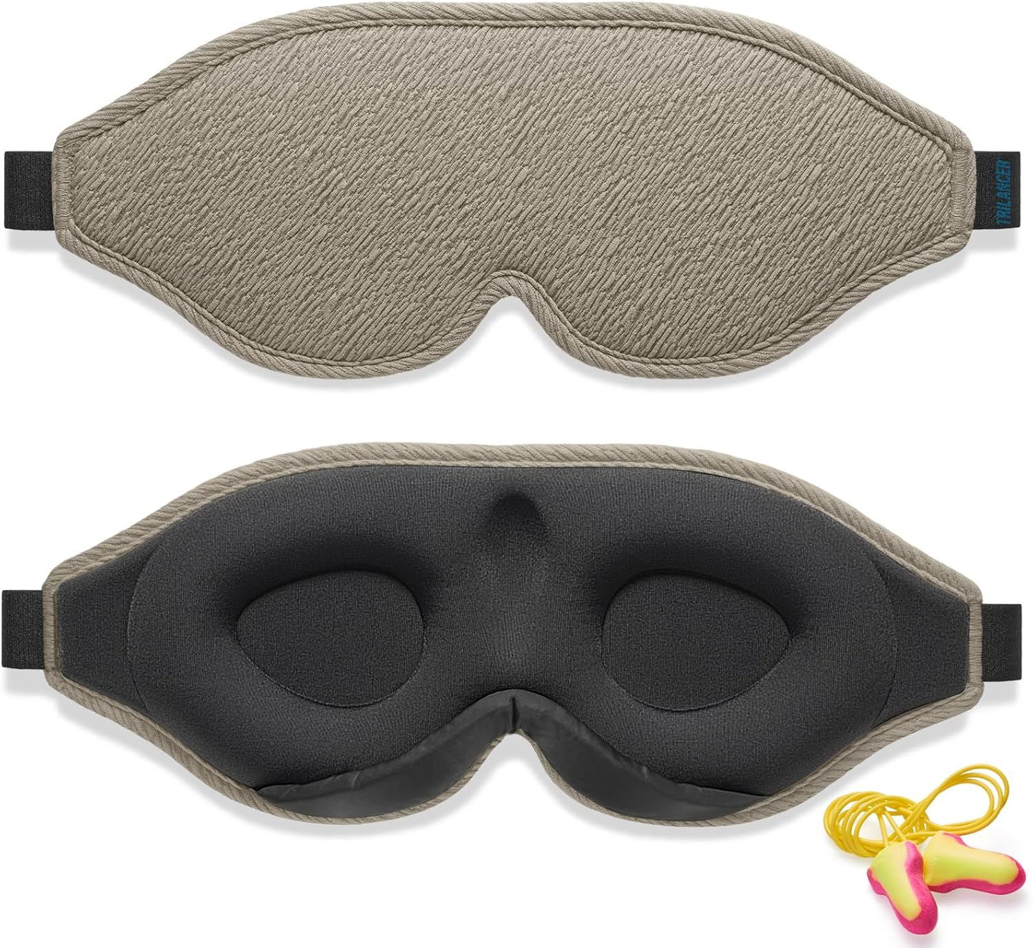 2024 Innovative Sleep Mask for Men and Women, Trilancer 3D 100% Light Blocking D...