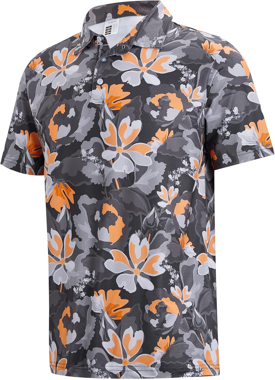 APTRO Men's Polo Shirts Short Sleeve Moisture Wicking Fashion Print Hawaiian Gol...