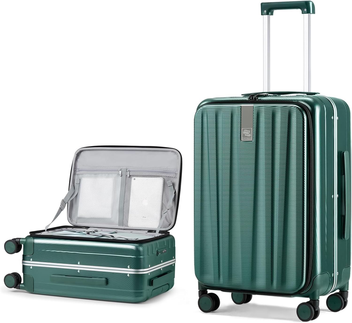 Hanke 26 Inch Large Checked Luggage PC Hard Shell Luggage Top Opening Travel Lug...