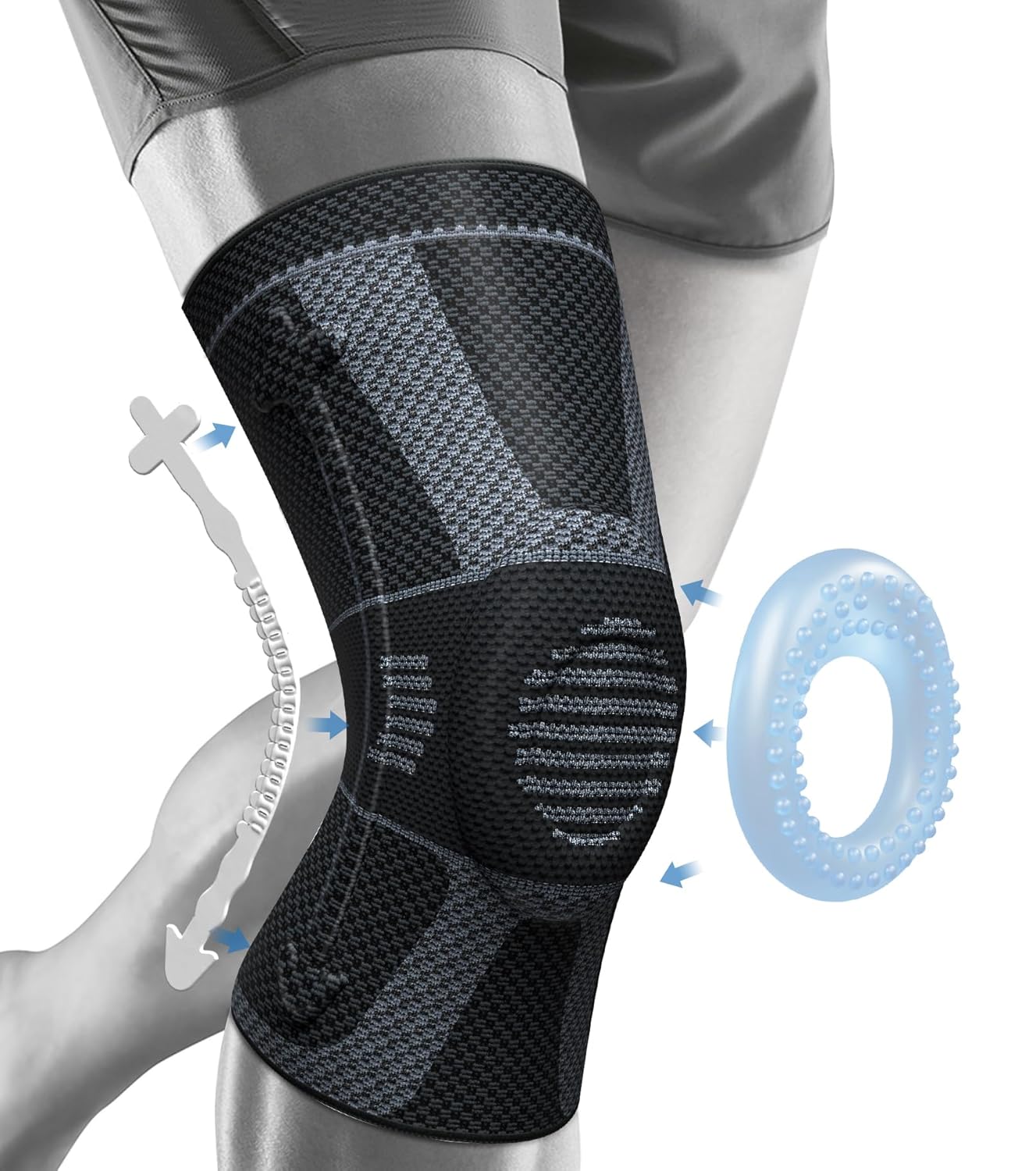 NEENCA Professional Knee Brace for Pain Relief, Medical Knee Compression Sleeve,...