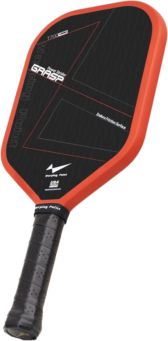 Carbon Fiber Pickleball Paddle | Endura Friction Surface For Maximum Spin | Mult...